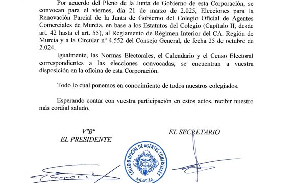 RENOVACION PARCIAL JUNTA DE GOBIERNO.